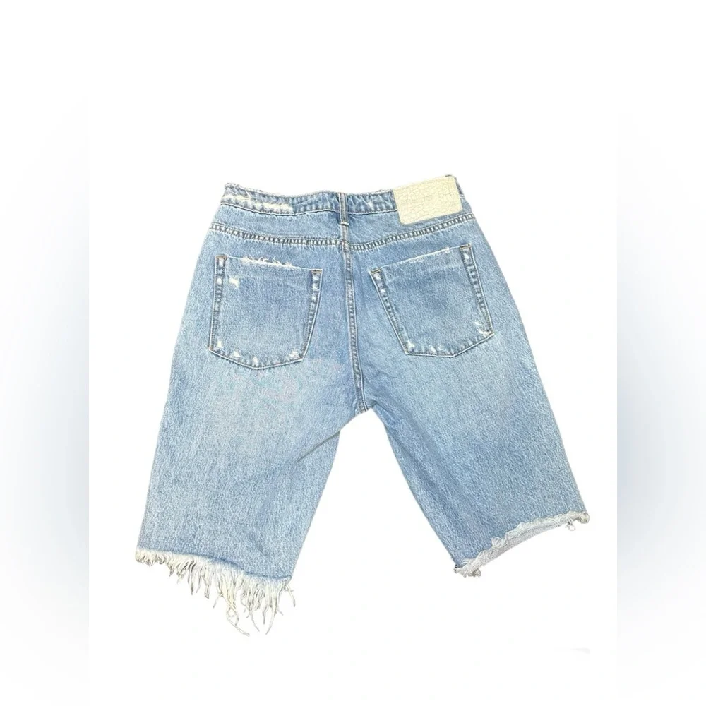 Women’s One Teaspoon Cutoff Trucker Shorts Size 28 - Picture 2 of 12